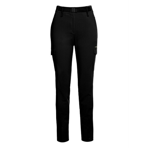 トランゴワールド レディース 心地よいズボン下 ボトムス Buckle-fastening cargo trousers Black