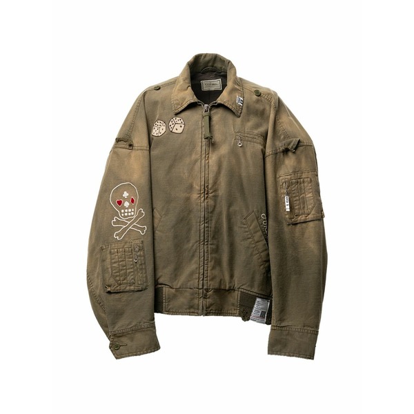 ミハラヤスヒロ メンズ 上衣＆上衣 アウター Sun faded like bomber jacket Green