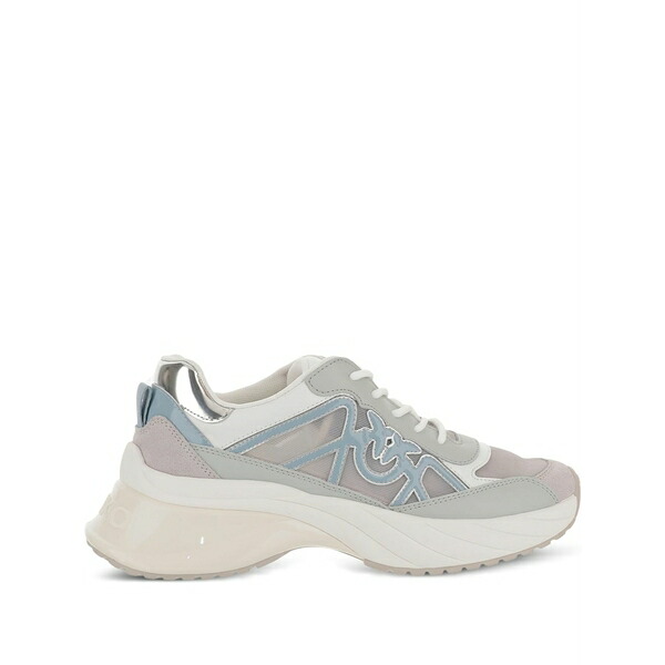 ピンコ レディース スニーカー シューズ Logo-detail leather sneakers White