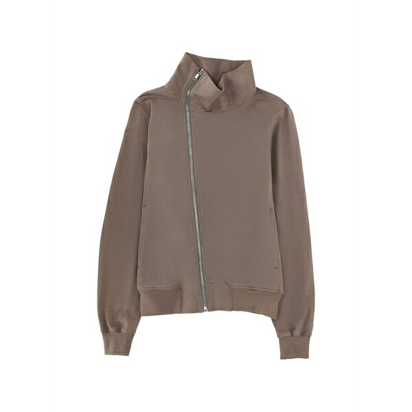 リックオウエンス メンズ パーカー・スウェットシャツ アウター Long-sleeve zip-fastening sweater Neutrals