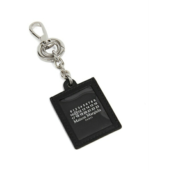 マルタンマルジェラ メンズ 金入れ 付属物 Picture frame leather keyring Black