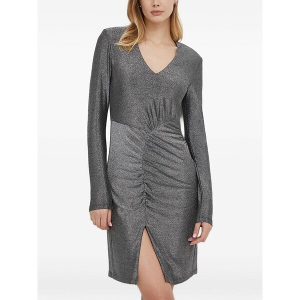 ジョープ レディース 衣裳 トップス Glitter v-neck mini dress Grey