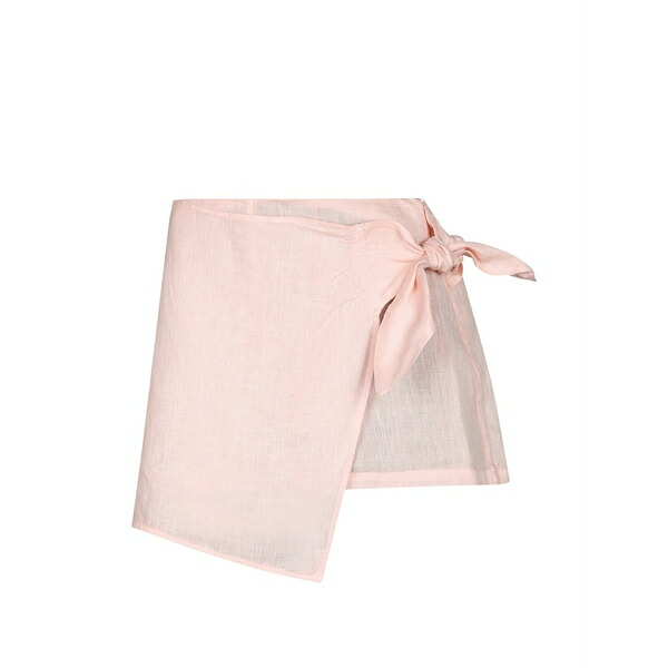１２０％リノ レディース 心地好いズボン下 ボトムス Wrap-style tie-fastening shorts Pink