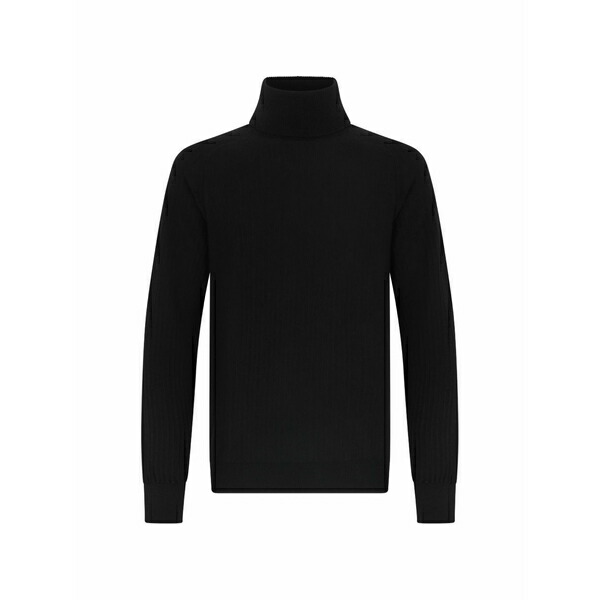 ロベルトコリーナ メンズ 編み物\u0026プルオーバー アウター Roll-neck sweater Black