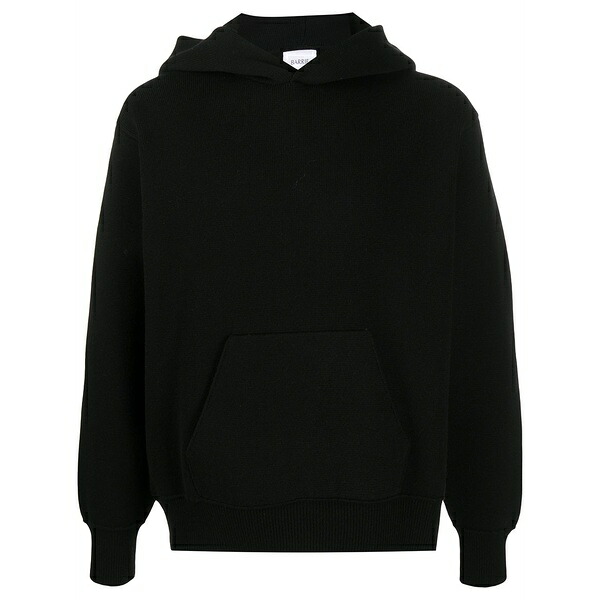 バリー メンズ パーカー・スウェットシャツ アウター Ideal rib-trimmed oversized hoodie Black