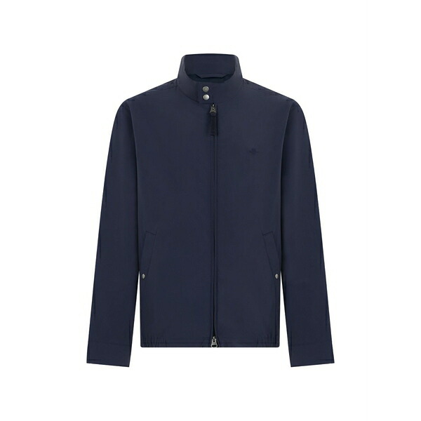 ガント メンズ 上衣＆上衣 アウター High-neck zip-up jacket Blue