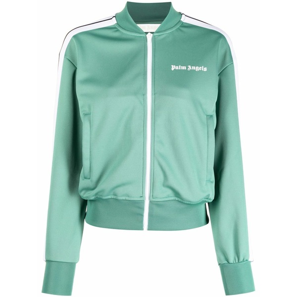 パーム・エンジェルス レディース 上衣＆上衣 アウター Logo-print track jacket Green