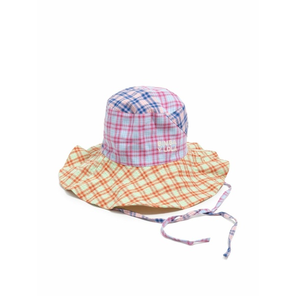ビンバ イ ローラ レディース かぶり笠 佩び物 Checked sun hat Green