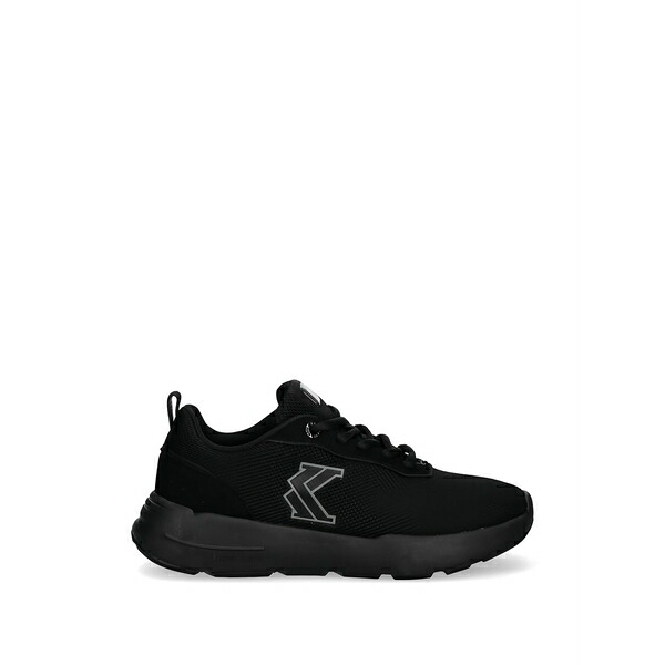 長い巻き毛 カナイ メンズ スニーカー シューズ Logo-patch sneakers Black