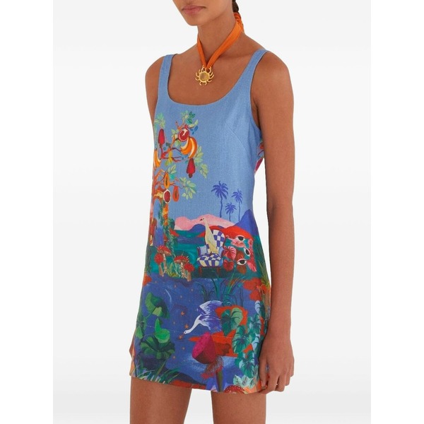 耕園 リオ レディース 衣装 トップス Dream landscape mini dress Blue