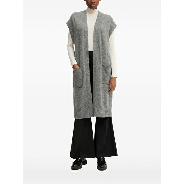 ベネトン  レディース ジレー アウター Open front cardigan Grey