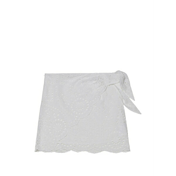 エムシーツーセイントバース レディース 心地好いズボン下 ボトムス Nyra broderie-anglaise mini skirt White