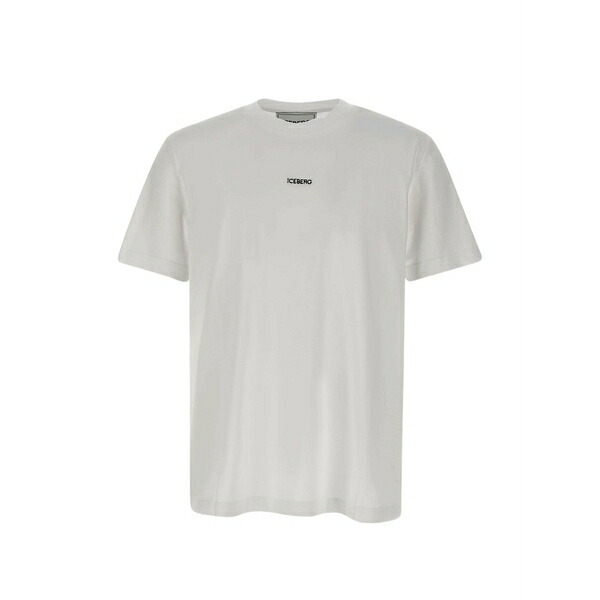 アイスバーグレタス メンズ ティーシャツ トップス Logo-detail t-shirt White