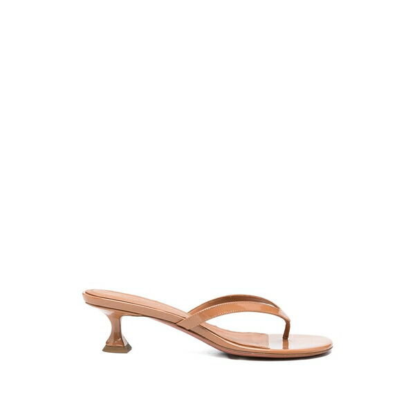 アミナモアディ レディース サンダル シューズ Juliette patent-leather sandals Brown