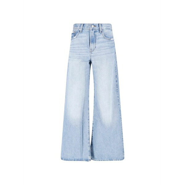 カルバンクライン レディース ジーンズズボン下 ボトムス Wide-leg jeans Blue