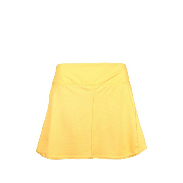 アディダス レディース 心地よいズボン下 ボトムス Logo-detail elasticated-waistband mini skort Yellow