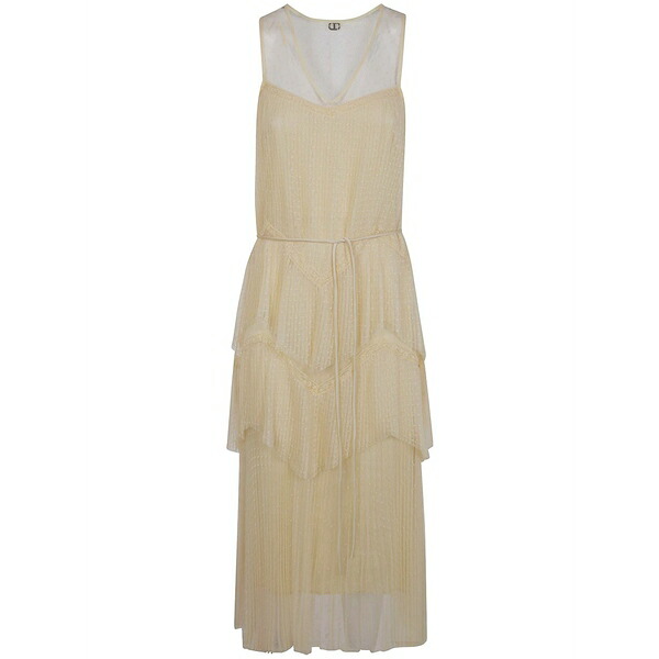 ツイン書き割り レディース 衣裳 トップス Colourblock MIDI dress Neutrals