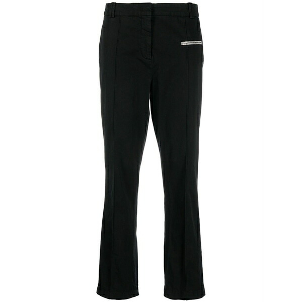 ファビアナ フィリッピ レディース 心地よいズボン下 ボトムス Straight-leg trousers Black