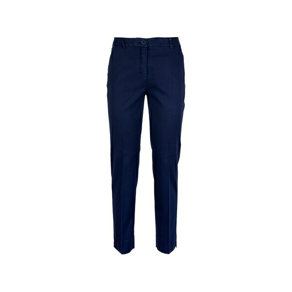 ヴィア マシーニ レディース 心地よいズボン下 ボトムス Slim-cut trousers Blue