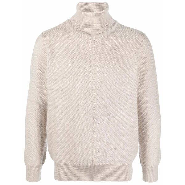 ラルディーニ メンズ 編み物\u0026プルオーバー アウター Ribbed roll-neck jumper Neutrals