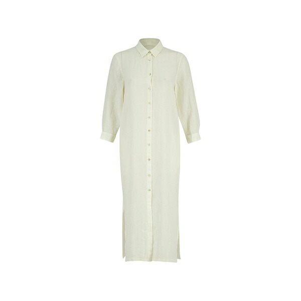 １２０％リノ レディース 衣裳 トップス Button-down side-slit maxi dress Neutrals