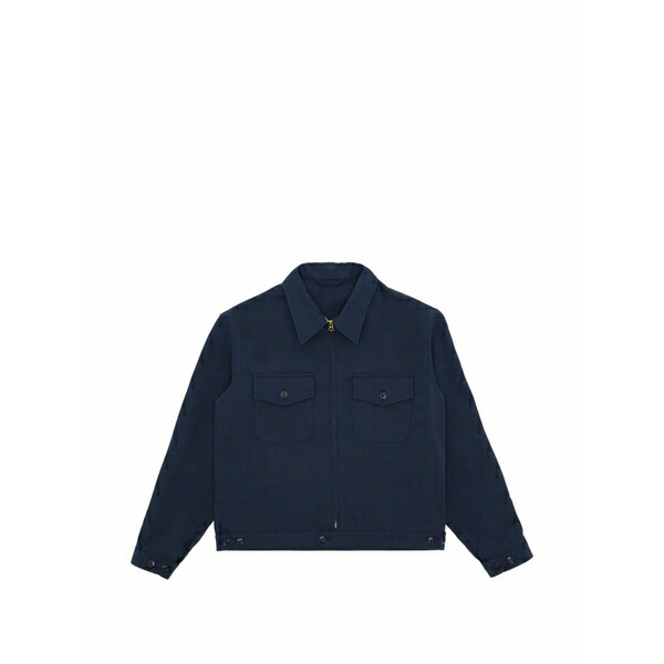 フォルテラ メンズ 上衣＆上衣 アウター Albert zip-up shirt jacket Blue