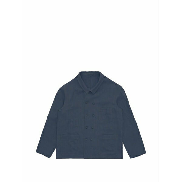 フォルテラ メンズ 上衣＆上衣 アウター Gar￡§on double-breasted overshirt Blue
