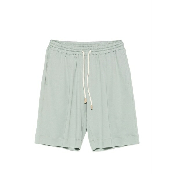 グランサッソ メンズ 心地好いズボン下 ボトムス Drawstring-waistband shorts Green