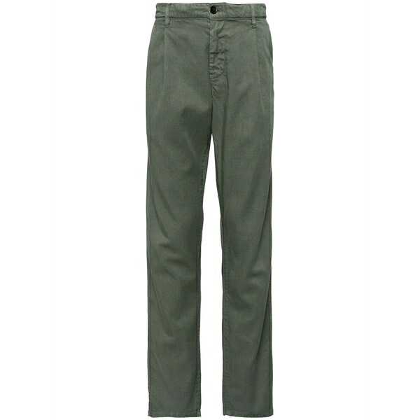 アスペジ メンズ 心地好いズボン下 ボトムス Straight-leg trousers Green