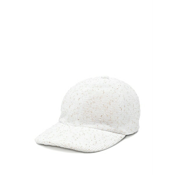 ロレーナアントニアッツィ レディース 鳥打ち帽 付属物 Cotton embellished cap White