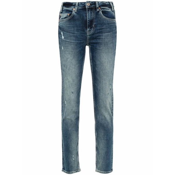 エージーデニム レディース ジーンズズボン下 ボトムス Mid-rise skinny jeans Blue