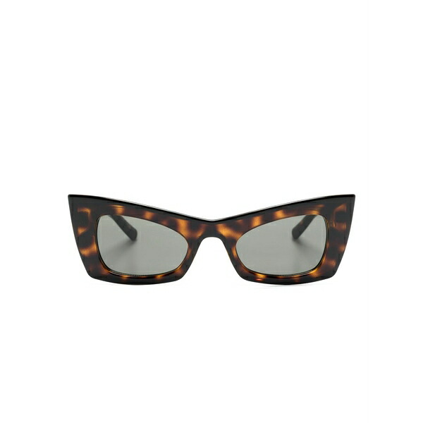 サンローラン アイウェア レディース 黒眼鏡＆アイウェア 付属物 Tortoiseshell cat-eye frame sunglasses Brown