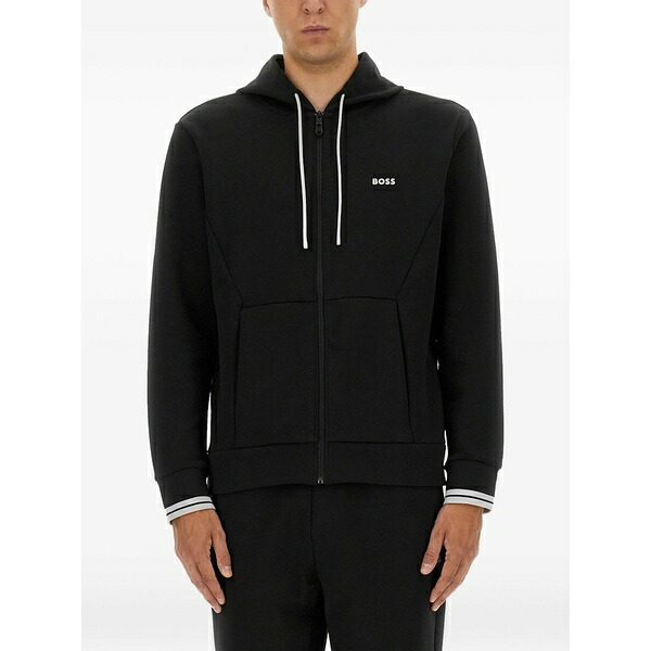 主任者 メンズ パーカー・スウェットシャツ アウター Zip-front hoodie Black