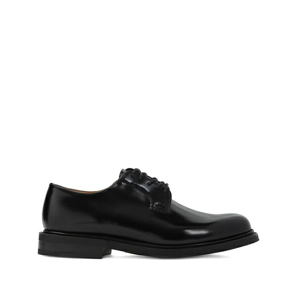 教会堂 メンズ 御召しものシューズ シューズ Leather derby shoes Black