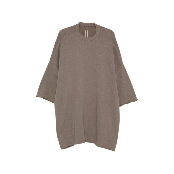 リックオウエンス メンズ プルオーバー トップス Tommy t frayed t-shirt Brown