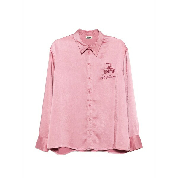 アヴァヴァヴ レディース プルオーバー トップス Embroidered-detail shirt Pink
