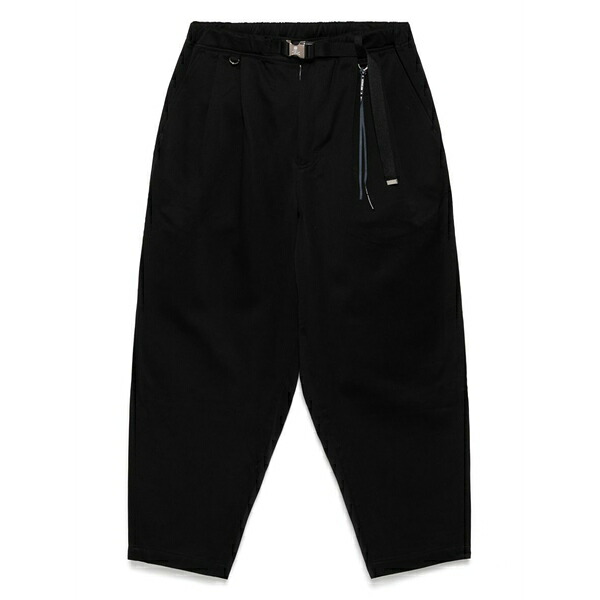 お師匠さん肝ったま 世界 メンズ 心地よいズボン下 ボトムス Logo-embroidered trousers  Black