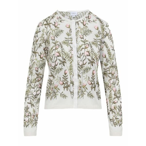 ジャンバティスタ ヴァリ レディース ジレー アウター Floral cardigan White