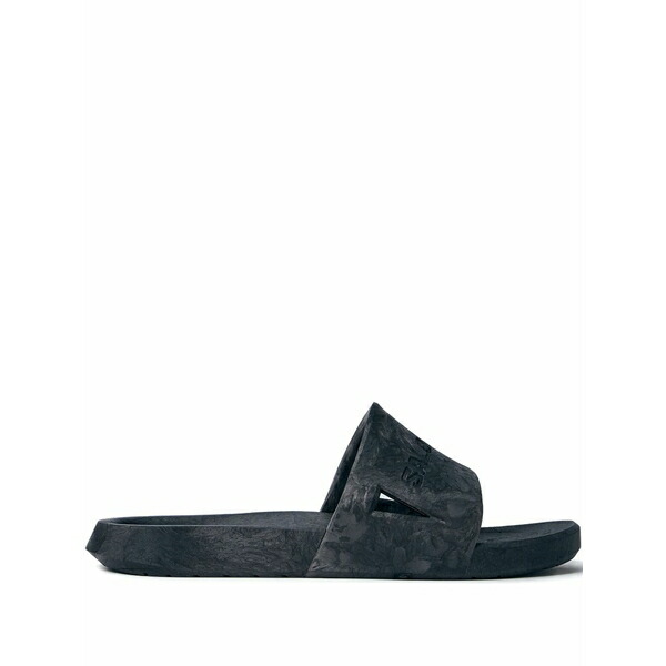 サロモン メンズ サンダル シューズ Summeride logo-debossed slides Grey