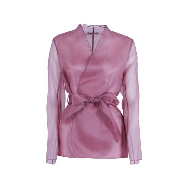 アントネリ レディース 上衣＆上衣 アウター Sheer belted jacket Pink