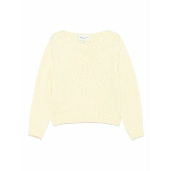 マルコポーロ レディース 編み物\u0026プルオーバー アウター Boat-neck sweater Yellow