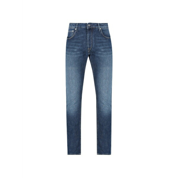 御手々爪 メンズ ジーンズズボン下 ボトムス Ravello logo-patch jeans Blue