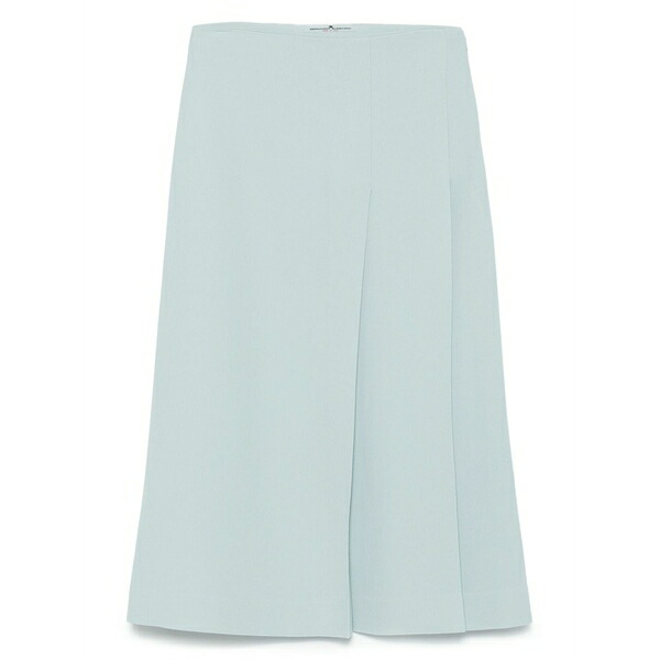 エルマンノ シェルヴィーノ レディース スコート ボトムス Pleat-detailed MIDI skirt Blue
