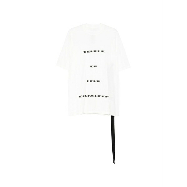 リックオウエンス レディース ティーシャツ トップス Graphic-print t-shirt White