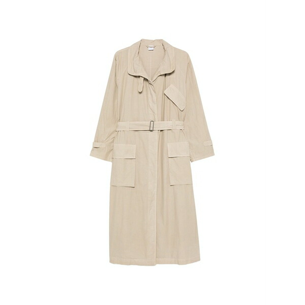 アスペジ レディース 厚地の外套 アウター Patch pocket belted coat Neutrals