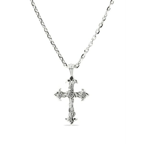 エマニュエレ ビコッキ メンズ 頸飾り・チョー鉄道車両 添え物 Rose cross necklace Silver