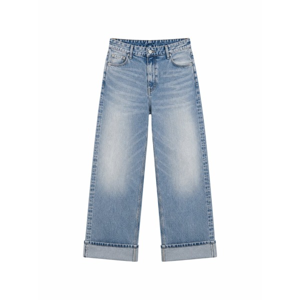 アイコン ジーンズ メンズ ジーンズズボン下 ボトムス Monogram-pattern turn-up jeans Blue
