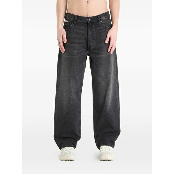 カルバンクライン メンズ ジーンズズボン下 ボトムス Five-pocket loose-fit jeans Grey