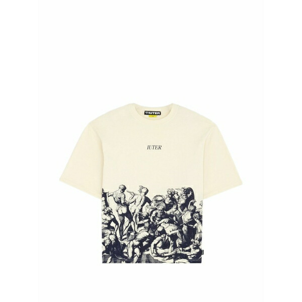 アイウーター メンズ ティーシャツ トップス Battle reverse stitch t-shirt Neutrals