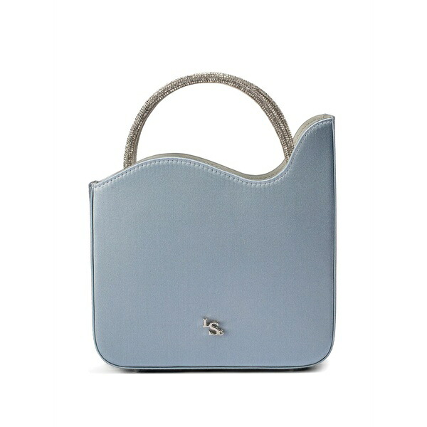 ル シラ レディース ハンドバック 御徒面子 Mini ivy crystal-embellished wave-edge bag Blue